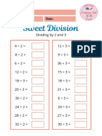 Sweet Division Worksheet