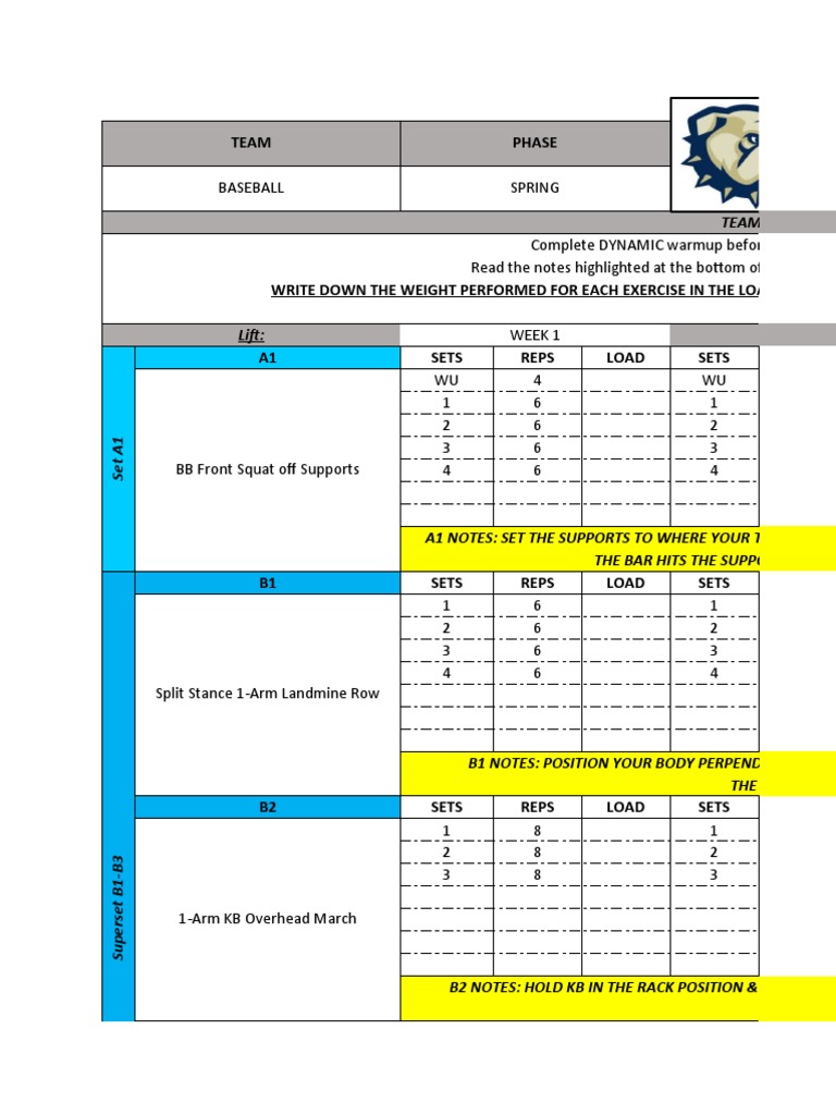 Baseball Program Weeks 1-8 | PDF | Human Anatomy | Musculoskeletal System