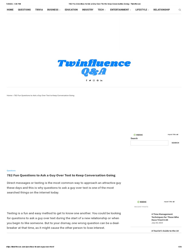 INTERESTING THINGS TO TALK ABOUT WITH A GUY OVER TEXT intelligence overview