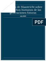 Principios de Maastricht Sobre Los Derechos Humanos de Las Generaciones Futuras - ES