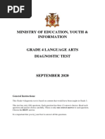 Pep Mock Test Grade 6 Language Arts CBT | PDF