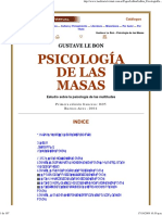 Gustave Le Bon - Psicologia de Las Masas - La Editora Virtual