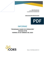 Spr-Ipdo-055-2023 Informe Del Programa Diario de Operación Del Sein