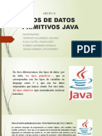 Trabajo 1 Tipos Primitivos Java