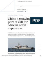 China A Growing Port of Call For African Naval Expansion