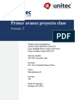 Primer Avance Proyecto Clase