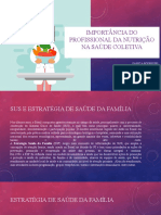 Importância Do Profissional Da Nutrição Na Saúde Coletiva