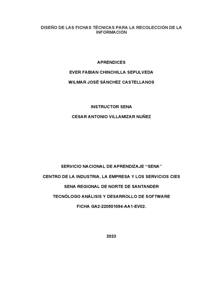 Ficha de recoleccion de informacuo download free pdf software