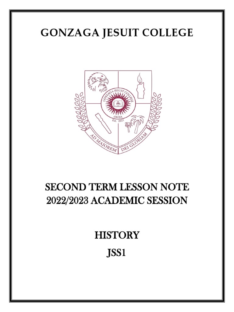 GJC Note 2 History JSS 1 Approved PDF