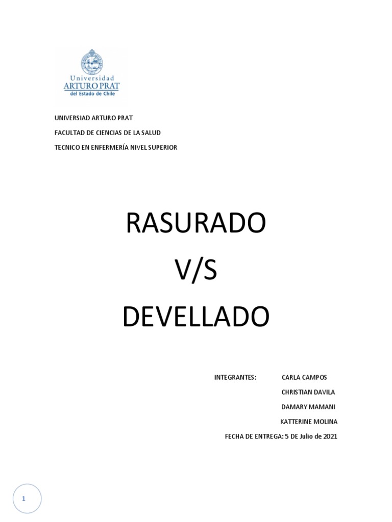 Rasurado Quirúrgico: Protocolo y Técnicas | PDF | Afeitado | Higiene