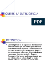 Que Es La Inteligencia