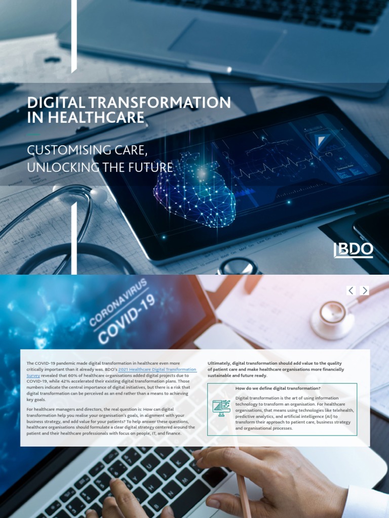 Digital Transformation in Healthcare | PDF | Health Care | Electronic ...