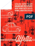 Catalogo Ricambi Alfetta GT e GTV Dicembre 1978