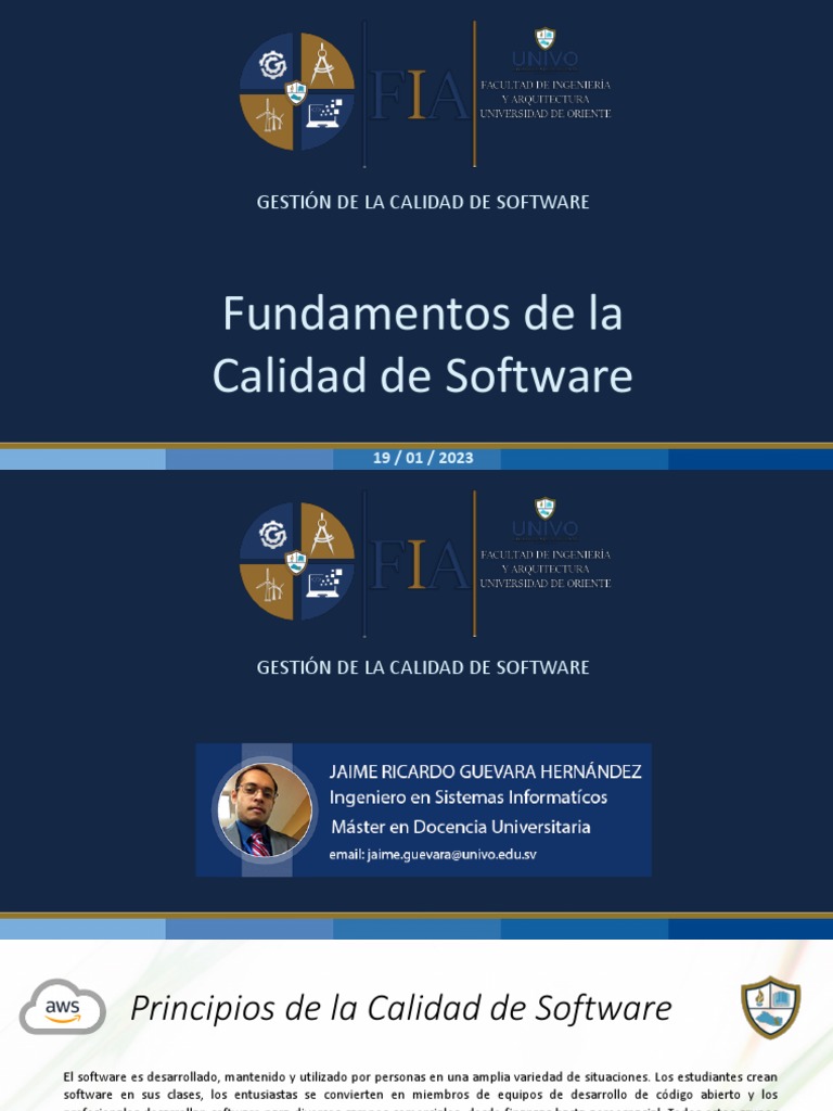 GSC - 01 - Fundamentos de la Calidad de Software | PDF | Software ...