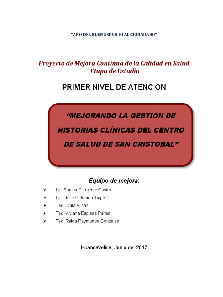 Mejora de Historias Clínicas en Salud | PDF | Historial médico