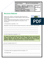 Avaliação de Ciencias 2trimestre 15 06