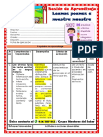 1° Sesión Día 3 Com Leemos Poemas A Nuestra Maestra Unidad 5 Semana 2