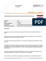 Preferencias Locales en Contratacion Publica-Paraguay