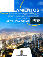 Lineamientos Alcaldía de Medellín