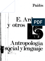 39665854 Ardener Antropologia Social y Lenguaje