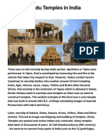 Ancient Hindu Temples in India
