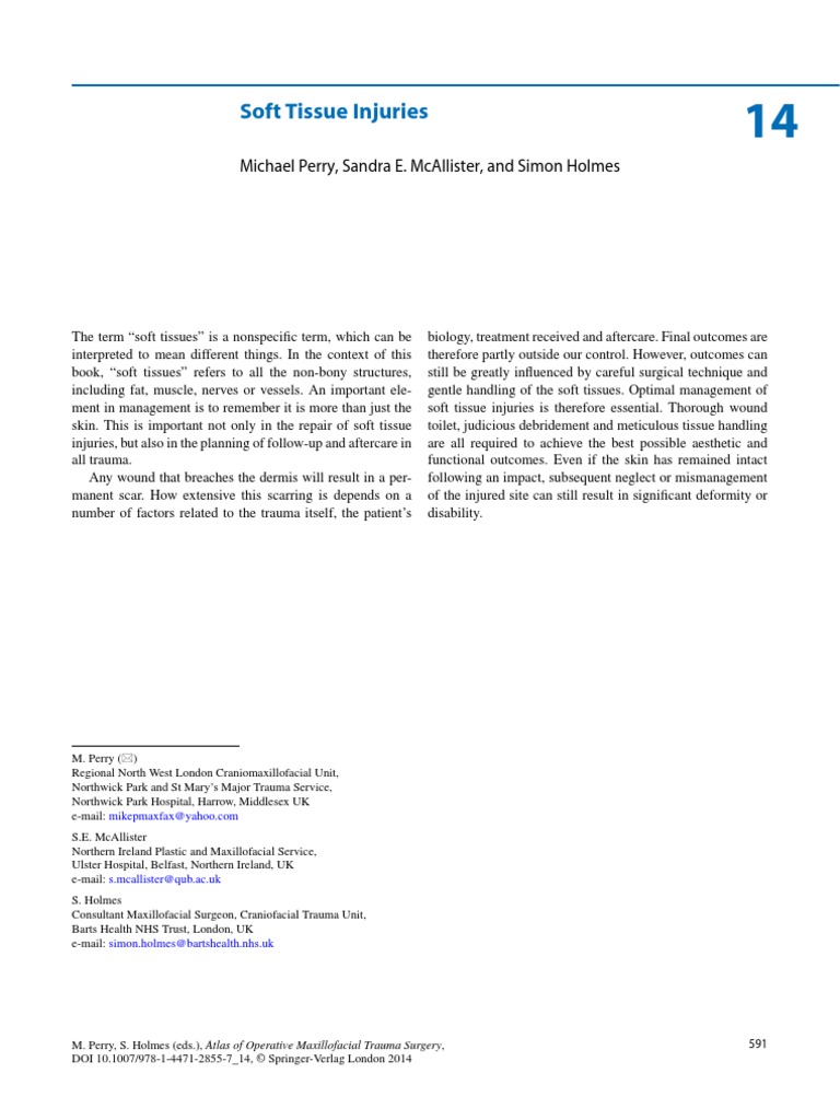 Soft Tissue Injuries | PDF