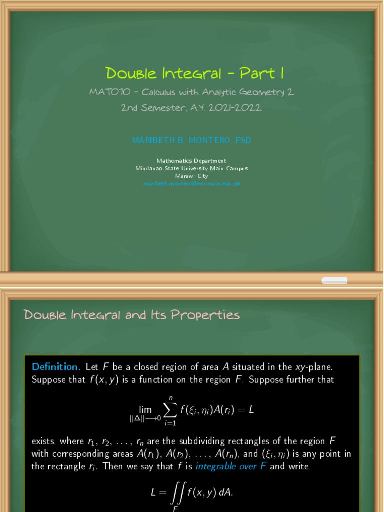 Double Integral | PDF
