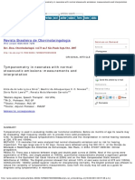 Revista Brasileira de Otorrinolaringologia - Tympanometry in Neonates With N