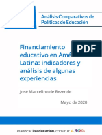 Análisis comparativos de Políticas de Educación