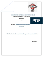 EC1 Cuestionario Sobre La Aplicación de La Ergonomía en El Ambiente Laboral