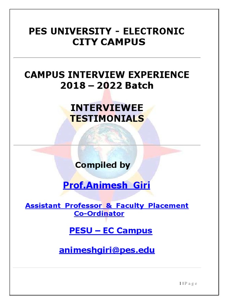 Interview Testimonials Ec Campus Pdf