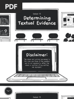 Determining Textual Evidence