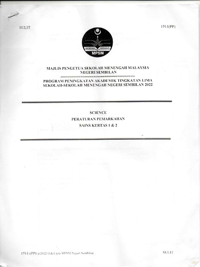 2022 Negeri_Sembilan_MPSM Science K2 Jawapan (BM only)  PDF