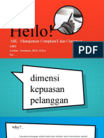 Prensen Dimensi Kepuasan Pelanggan