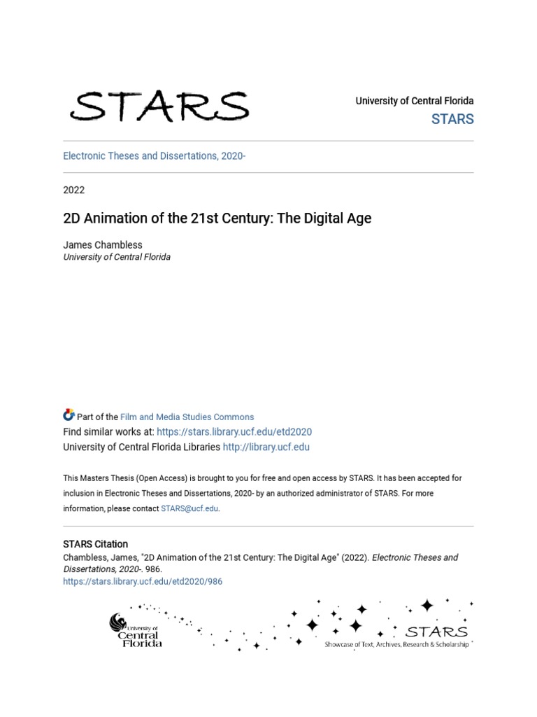 2D Animation of The 21st Century - The Digital Age | PDF | Narrative ...