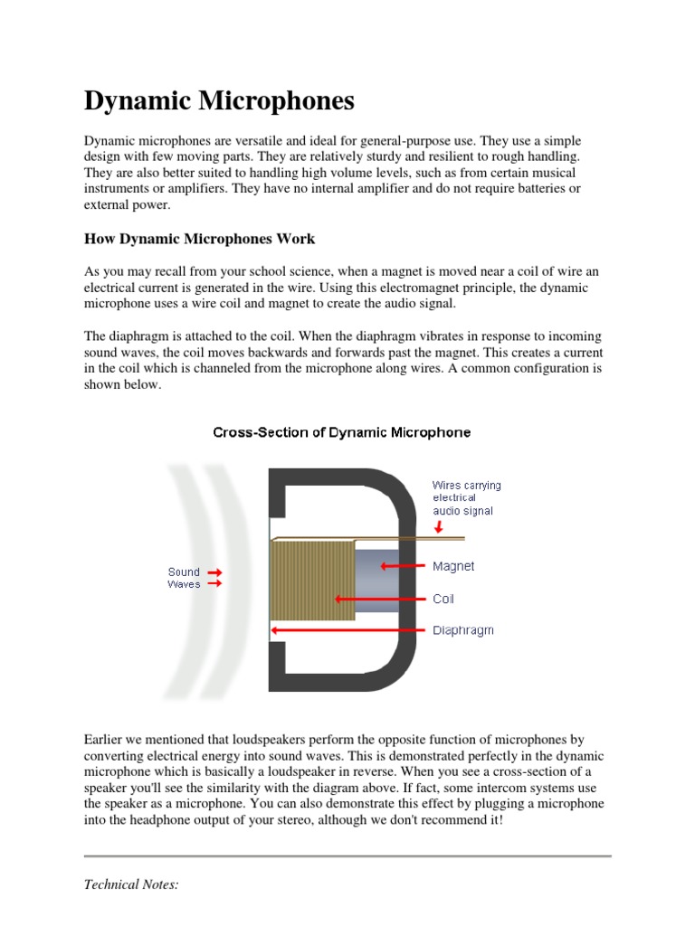Dynamic Microphones | PDF | Science & Mathematics