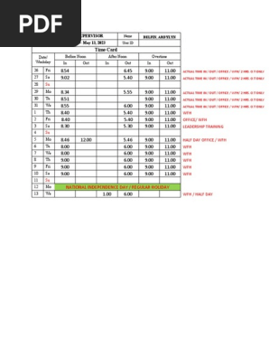 Time Card