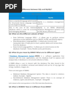 Q1. What Is The Difference Between SQL and Mysql?