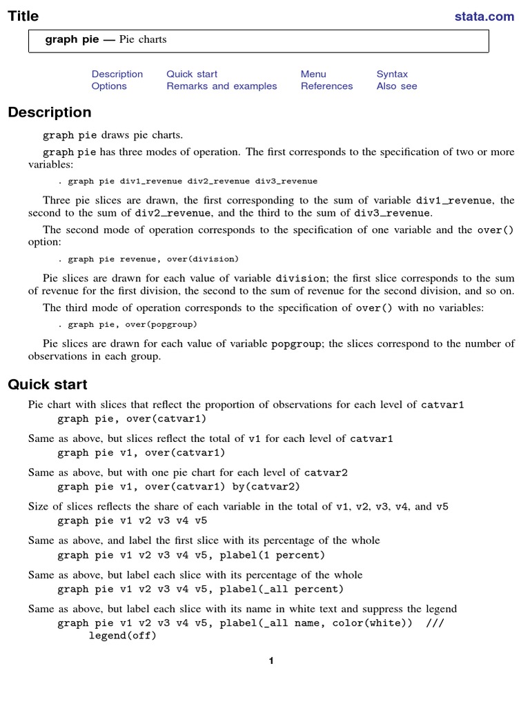 Stata Pie Charts PDF
