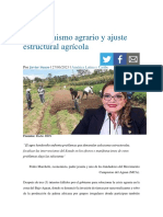 Comisionismo Agrario y Ajuste Agrícola