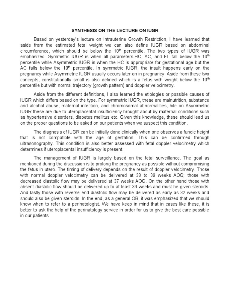 synthesis-iugr-pdf