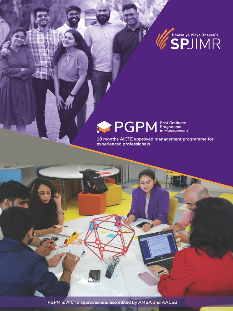 SPJIMR PGPM Program Overview and Benefits | PDF | Analytics | Marketing