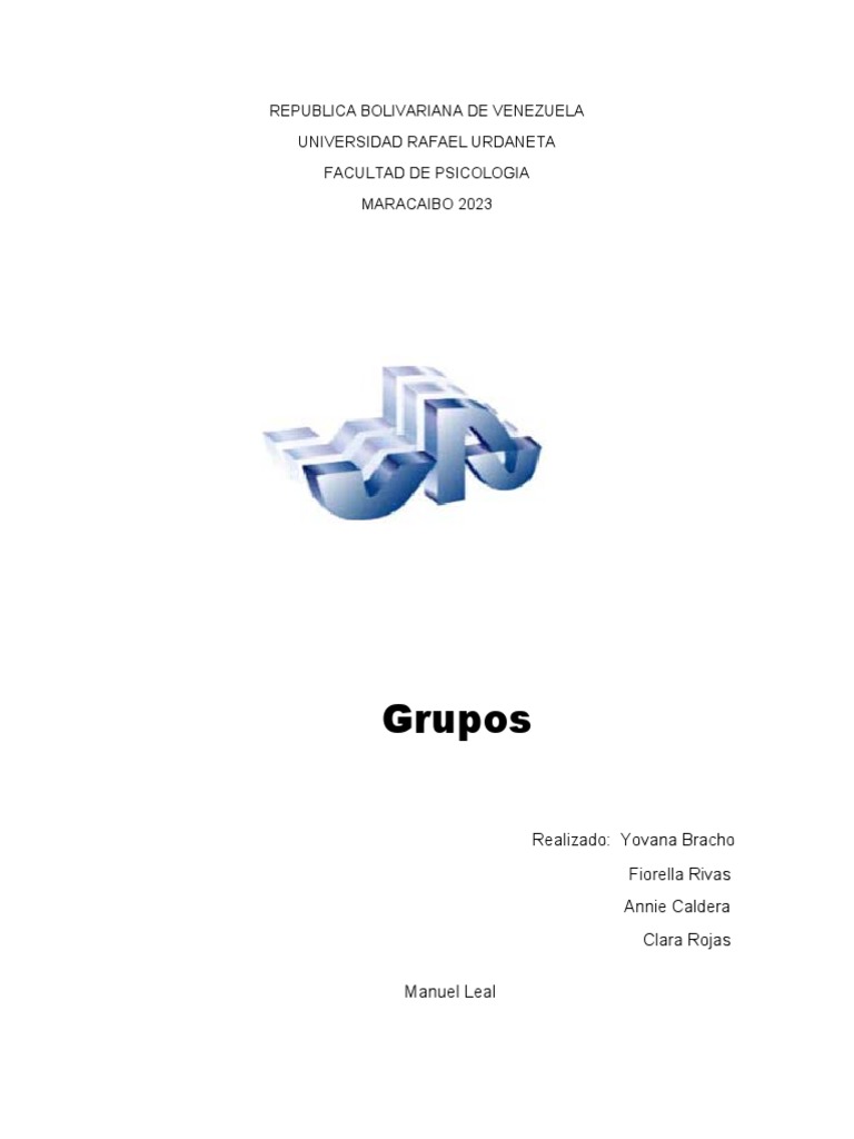 Grupos republica bolivariana de venezuela universidad rafael urdaneta