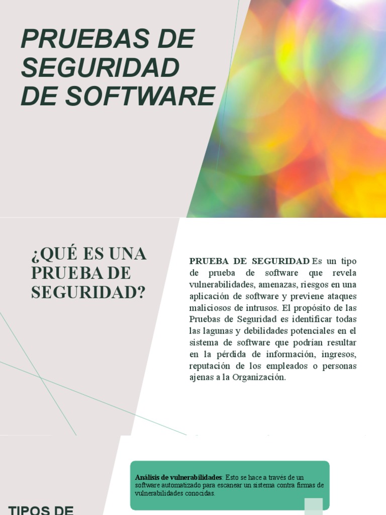 Pruebas de Seguridad de Software | Descargar gratis PDF ...