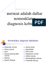 Diagnosa Kebidanan