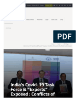 India's Covid-19 Task Force & "Experts" Exposed