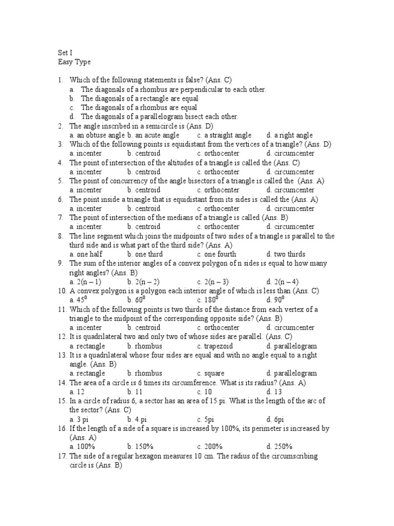 Set 1 easy type pdf area triangle