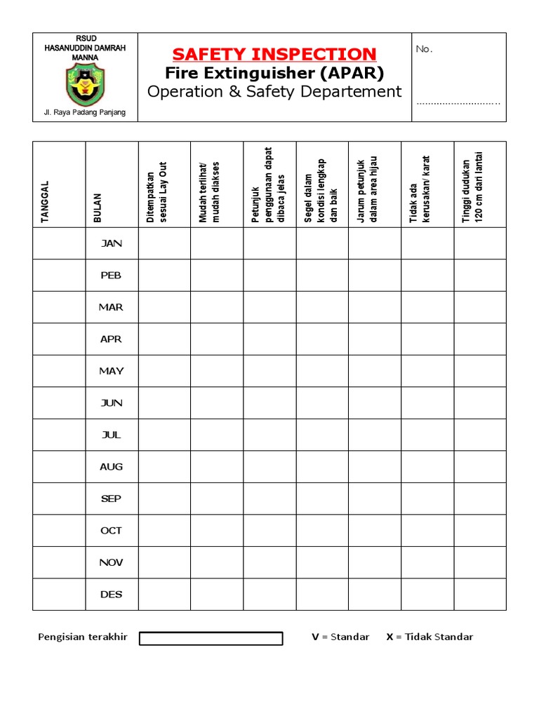 Safety Inspection | PDF