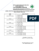 3.1 Jadwal Piket Swab Antigen, Kajian Awal, Pelayanan Umum, Gigi, Igd, Rawat Inap, Persalinan, Kia KB, Gizi, Dan Farmasi