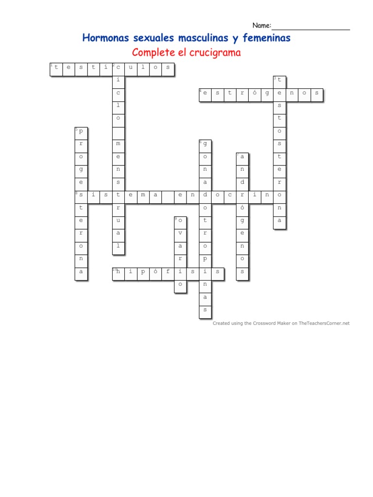 Crucigrama resuelto pdf